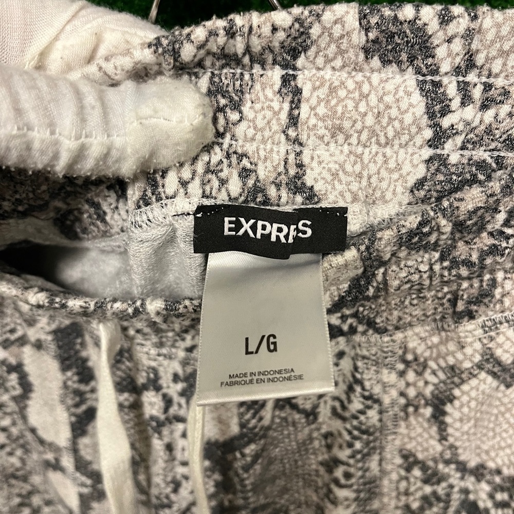 Express Snake Print Soft Drawstring Joggers Size … - image 5